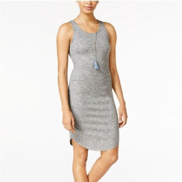 3/$20 RACHAEL Racheal Roy Lightweight Racerback Mid Length Bodycon Dress (Large) - Picture 1 of 11